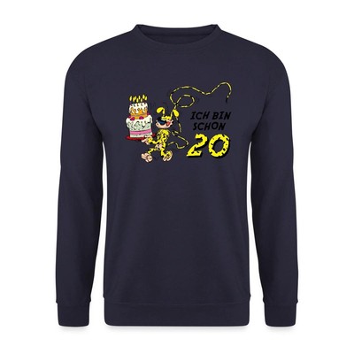 Marsupilami Geburtstagsdesign Ich Bin Schon 20 Unisex Pullover