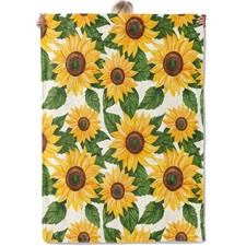 Sunflower Theme Throw Blanket Gifts for Women Soft Fuzzy Warm Cozy Flannel Bl...