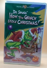 Dr. Seuss' How the Grinch Stole Christmas VHS Clamshell Acceptable-G Condition