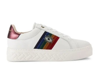 Size 8 - KURT GEIGER LONDON Brixton Eye Cupsole Low Top Platform Sneakers