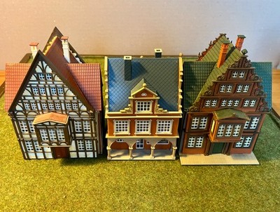 Vollmer H0 19529 /19525 Konvolut Altstadthaus Fachwerkhaus Arkaden vintage