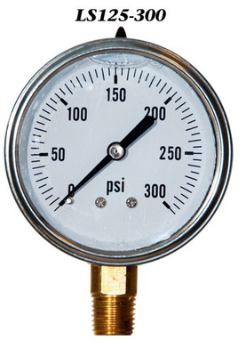 #ad Pressure Gauge 300 PSI Liquid Filled 2.5” Stainless Steel 1 4quot; NPT LM $11.74