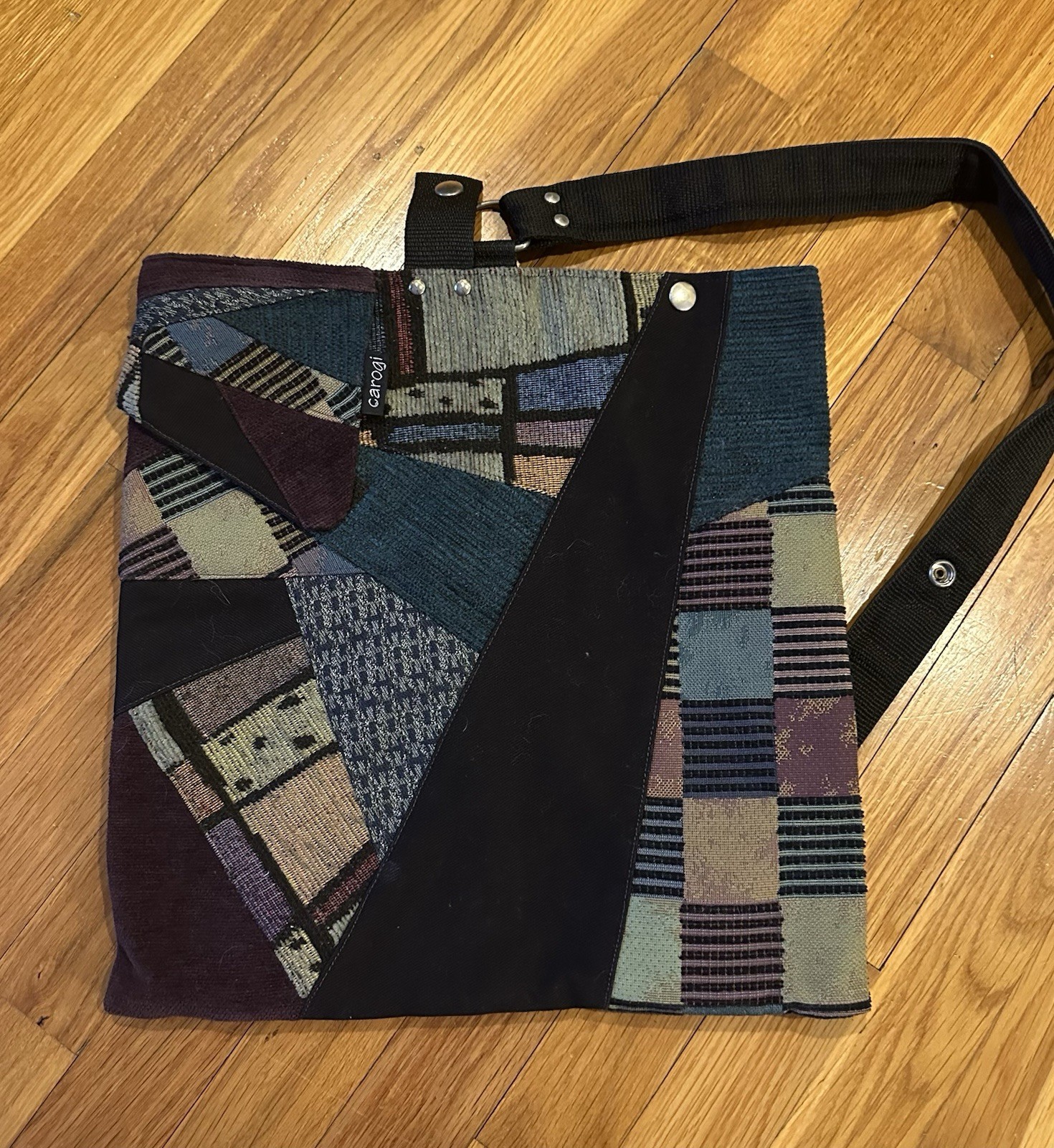 Carson Rogers Designer Patchwork Convertible Bag … - image 1