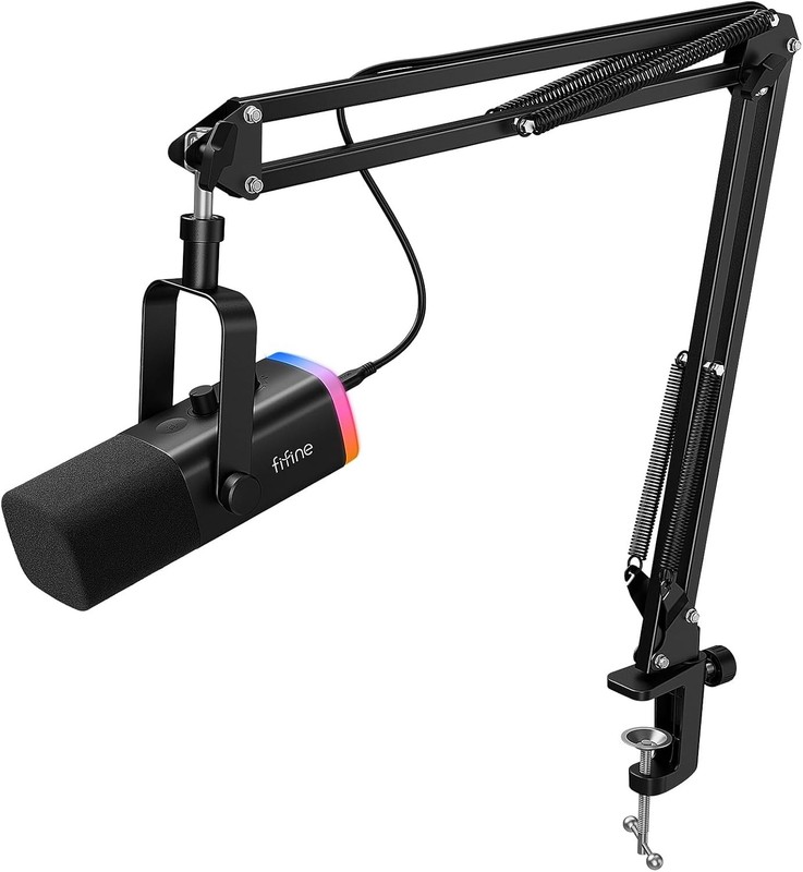 Fifine Gaming Microphone Kit, Xlr/usb Microphone Set For Pc/mac/ps5/mixer,...