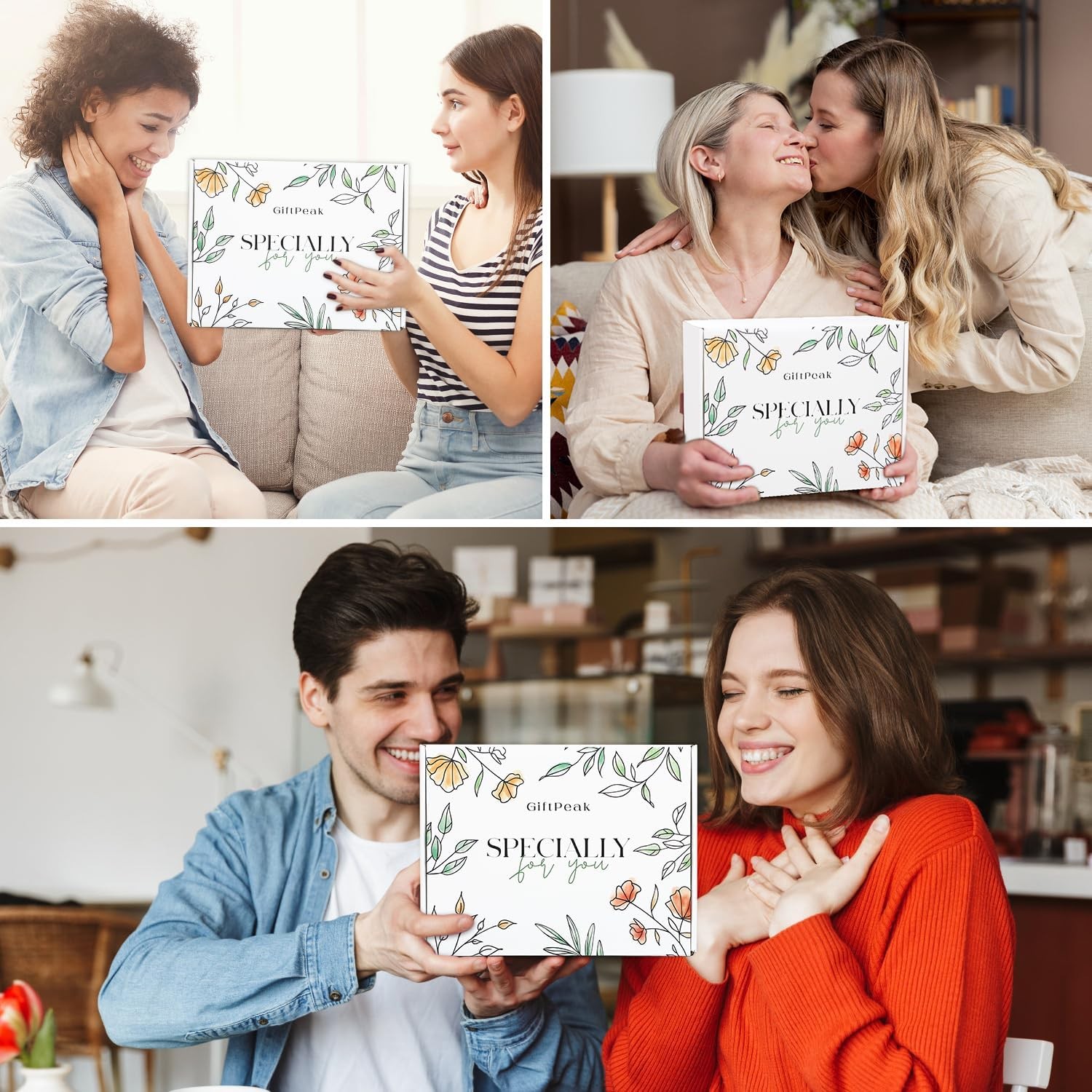 Get Well Soon Gifts for Women, Sympathy Gift Baskets, Thinking of You Ivory 