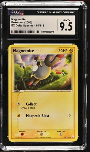 Magnemite graded CGC 9.5 for sale on eBay
