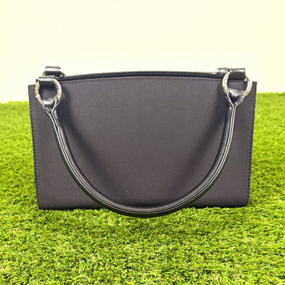Miche Black Satchel Handbag Zip Top Double Handles Inner Pockets w/ Pouch