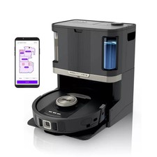 SHARK POWER DETECT 2IN1 ROBOT VACUUM AND MOP WITH NEVERTOUCH PRO BASE - BLACK