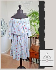 SIMPLY BE Womens Short dress size 18 XL  Prairie Peasant BOHO festival Folk