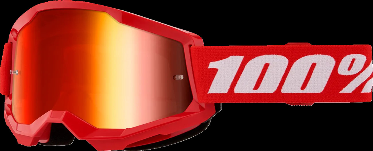 Maschera Moto Strata 2 Goggle 100% Rosso