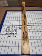 Black and White Ebony  Wood turning  blank  2 5/8 " x  1 1/4 " x   38  " EBW332