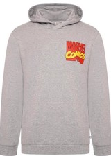 Image of Officially Licensed Mens Marvel Comics Hoodie | Grey Sweatshirt Size Large