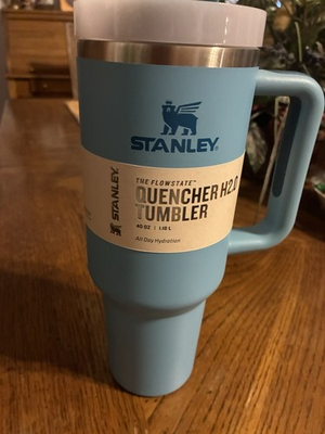 #ad #ad NEW Stanley 40oz Tumbler The Flow State Quencher H2.0 Pool Blue Colored $17.30