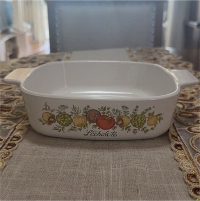 CorningWare L'Echalote Square Casserole Dish 1 qt With Handle A-1-B