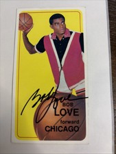 1970-71 Topps SIGNED Auto BOB LOVE #84 Chicago Bulls HOF~ See Back Photos
