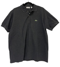 Lacoste Classic Fit Polo Shirt Mens Size 5/L Gray Cotton Short Sleeve NWT