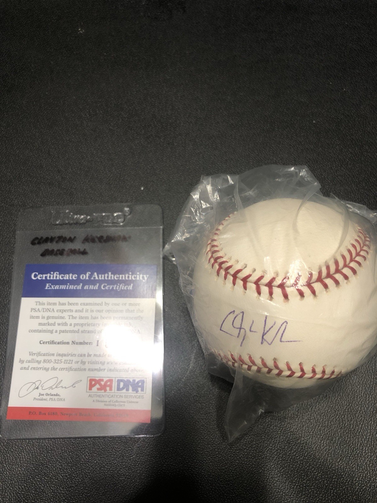 Clayton Kershaw Autographed Signed Los Angeles Dodgers Vintage Baseball Comes With PSA Certificate!!! 