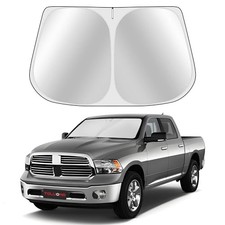 Custom Fit Windshield Sun Shade - Full Coverage, for Dodge RAM 1500 2011-2018