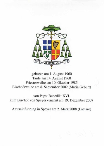 Dr Karl-Heinz Wiesemann Autogrammkarte - Bischof von Speyer Signatur - Picture 2 of 2