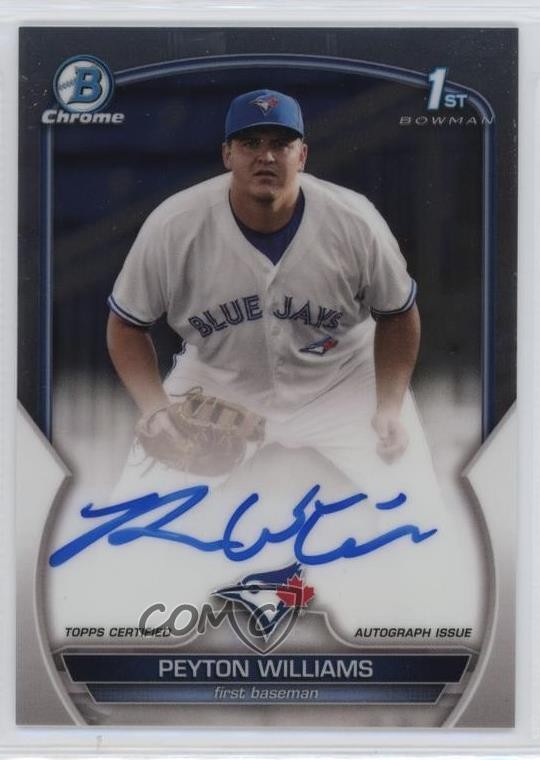 2023 Bowman Chrome Prospect Auto Peyton Williams #CPA-PW Auto 1t4t