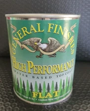 New HP Polyurethane WB Flat Finish Quart #