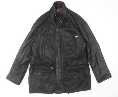 Ashwood Motorradjacke Herren schwarz Leder L