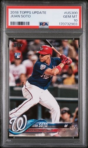 Juan Soto 2018 TOPPS UPDATE #US300 PSA 10 GEM MT RC