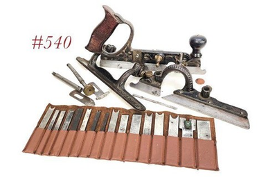 #ad non notch STANLEY 45 PLOW COMBINATION PLANE v nice shape w slitter $215.00
