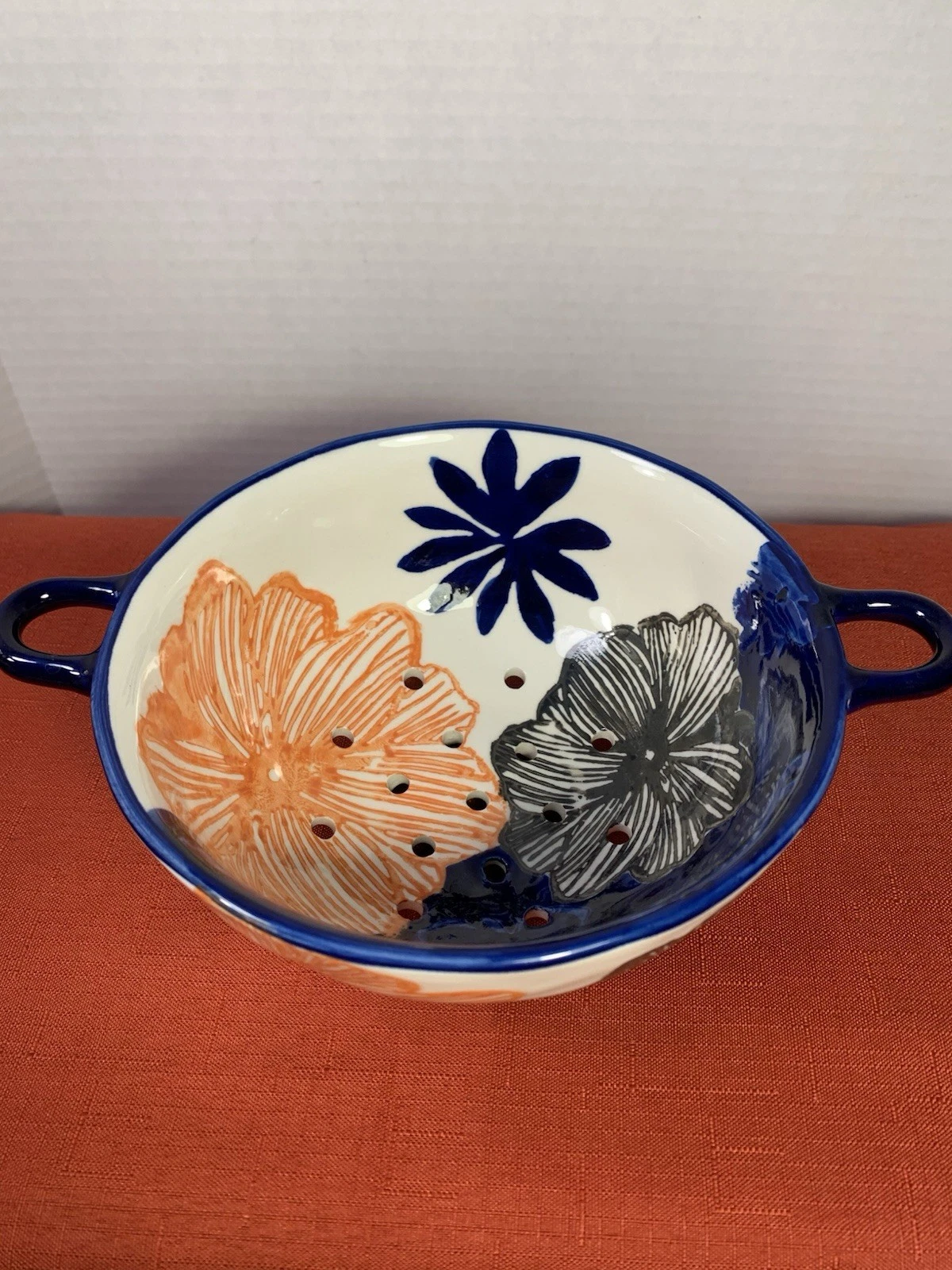 Anthropologie Tropic Garden Ceramic Colander AnthroHome