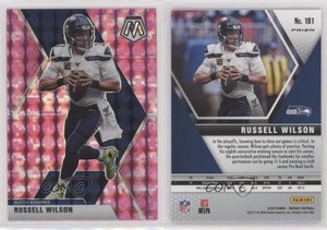 2020 Panini Mosaic Pink Camo Mosaic Prizm Russell Wilson #181