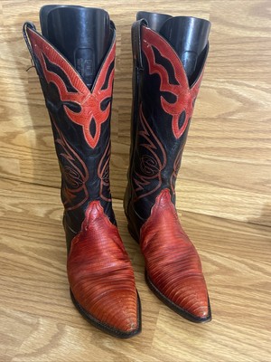 Tony Lama Red and Tan Leather Interior Men main image 2