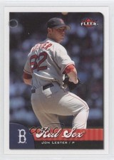 2007 Fleer Jon Lester (Thinner Red Sox Logo) #283 y0i