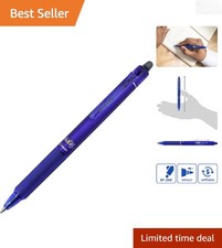 Frixion Clicker 0.7mm Erasable Rollerball Pen - Blue, Retractable and Refillable