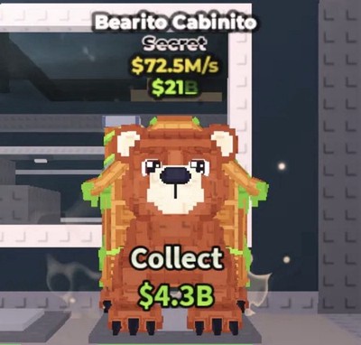   Bearito Cabinito 72.5m/S NEW! Steal a Brainrot (Read Description) CHEAP