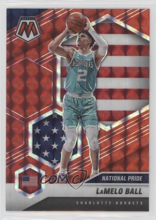 2020-21 Panini Mosaic National Pride Red Mosaic Prizm Lamelo Ball #257 0wa5