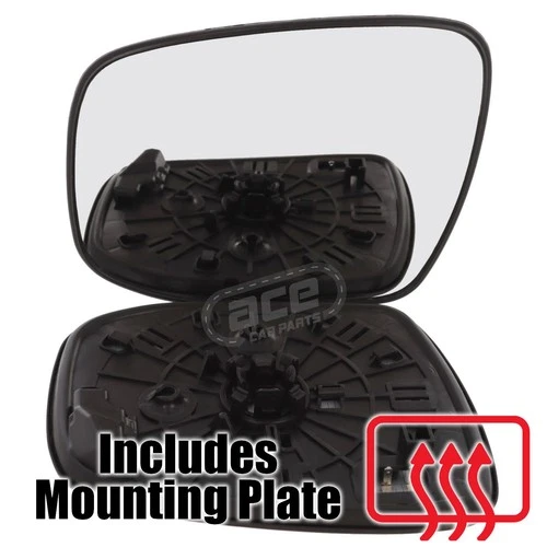 Heated Passenger Side Mirror Glass Convex Clip-On For Honda Jazz Mk5 GR 2020->