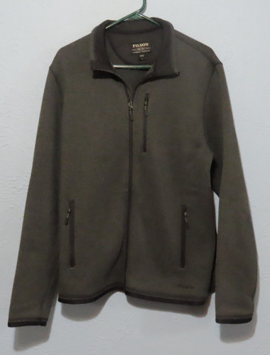 READ Filson Ridgeway Full-zip Fleece Men's L Polartec Charcoal Jacket Russula