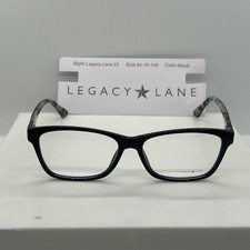 NEW Legacy Lane Legacy Lane 33 Black Eyeglasses No case 54/16/145 : A355