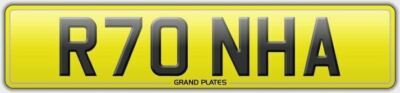 Number plate R70 NHA registration RONA RHONA RONAH REONA RHEONA RONNAH FEES PAID