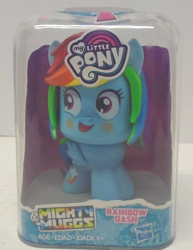 NIB HASBRO MIGHTY MUGGS MLP MY LITTLE PONY RAINBOW DASH FACE CHANGING 4