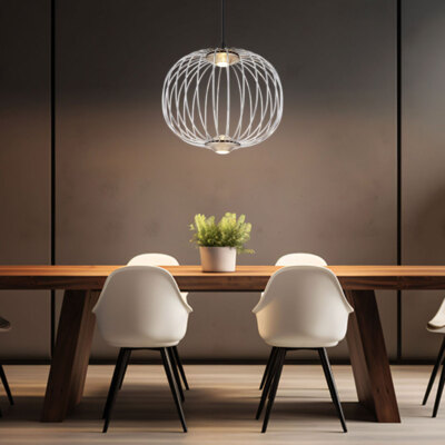 Hängelampe Pendellampe Wohnzimmerlampe verchromt BigLight