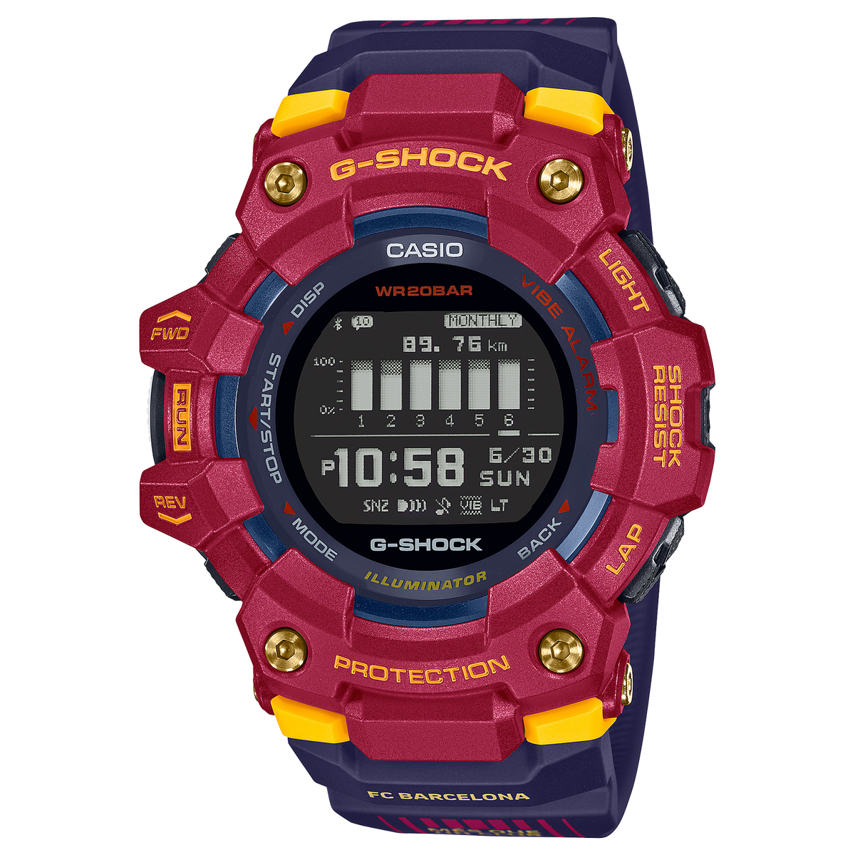 CASIO G-SHOCK GBD-100BAR-4JR FC Barcelona Matchday CASIO G-SHOCK GBD-100BAR-4JR FC Barcelona Matchday