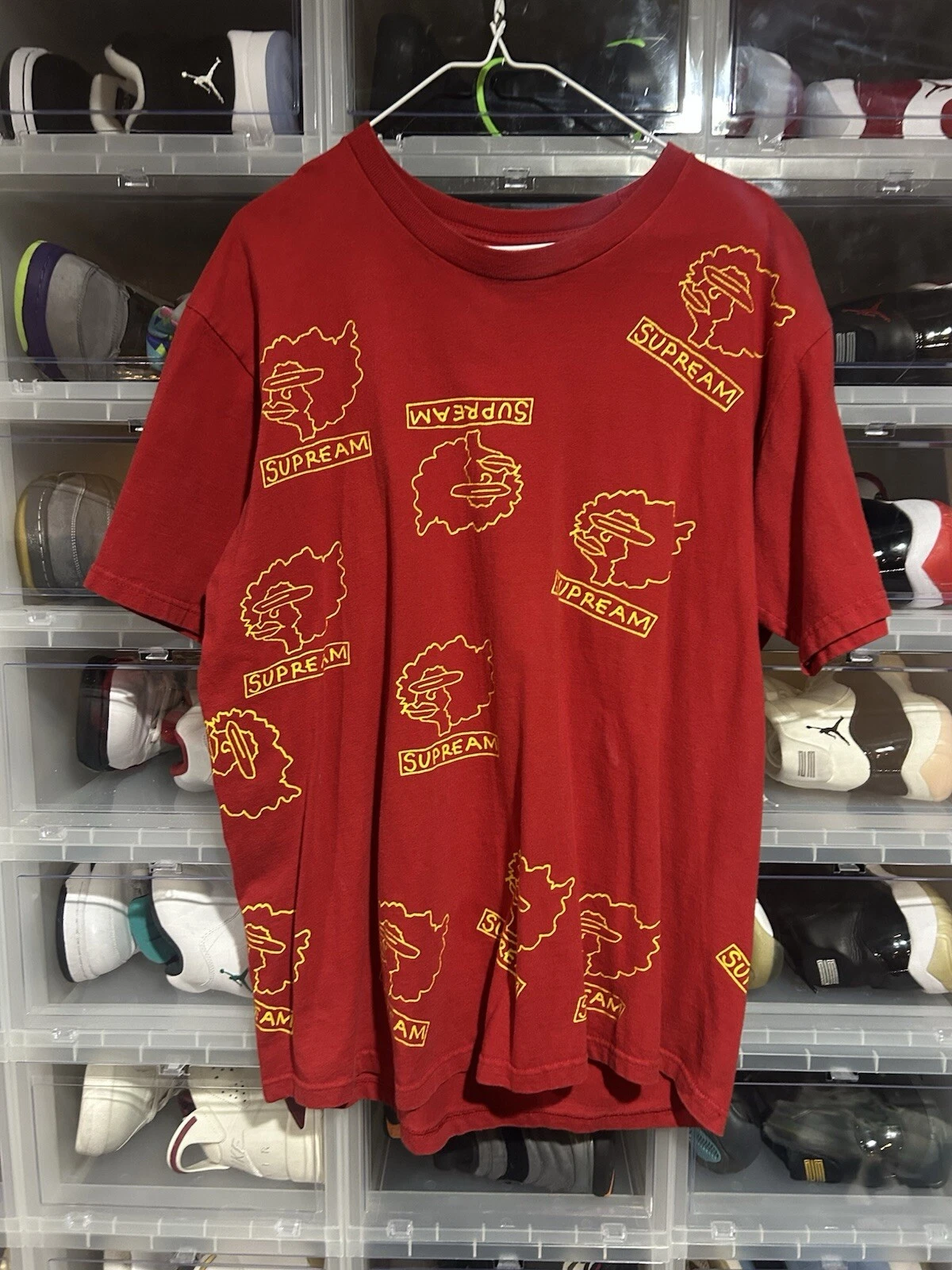 Tee shirt rouge Supreme Gonz Head taille M FW17