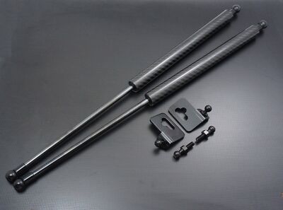 Fit TOYOTA AE85 AE86 Trueno TRD 83-87 Black Carbon Bonnet Hood Strut Damper