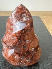 Beautiful Fire Quartz Crystal Free Form Flame 9.9cm 502g F1