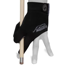 PREDATOR Second Skin Billiard GLOVE for Left or Right Hand - Black w/Grey Logo