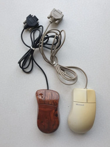 Microsoft Serial 2.0A und Safeline 1900 Serial Maus Mouse VINTAGE für Sammler