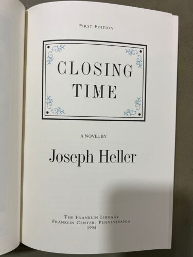 Franklin Library Closing Time - Joseph Heller SIGNED 1st Edition - Picture 3 of 6