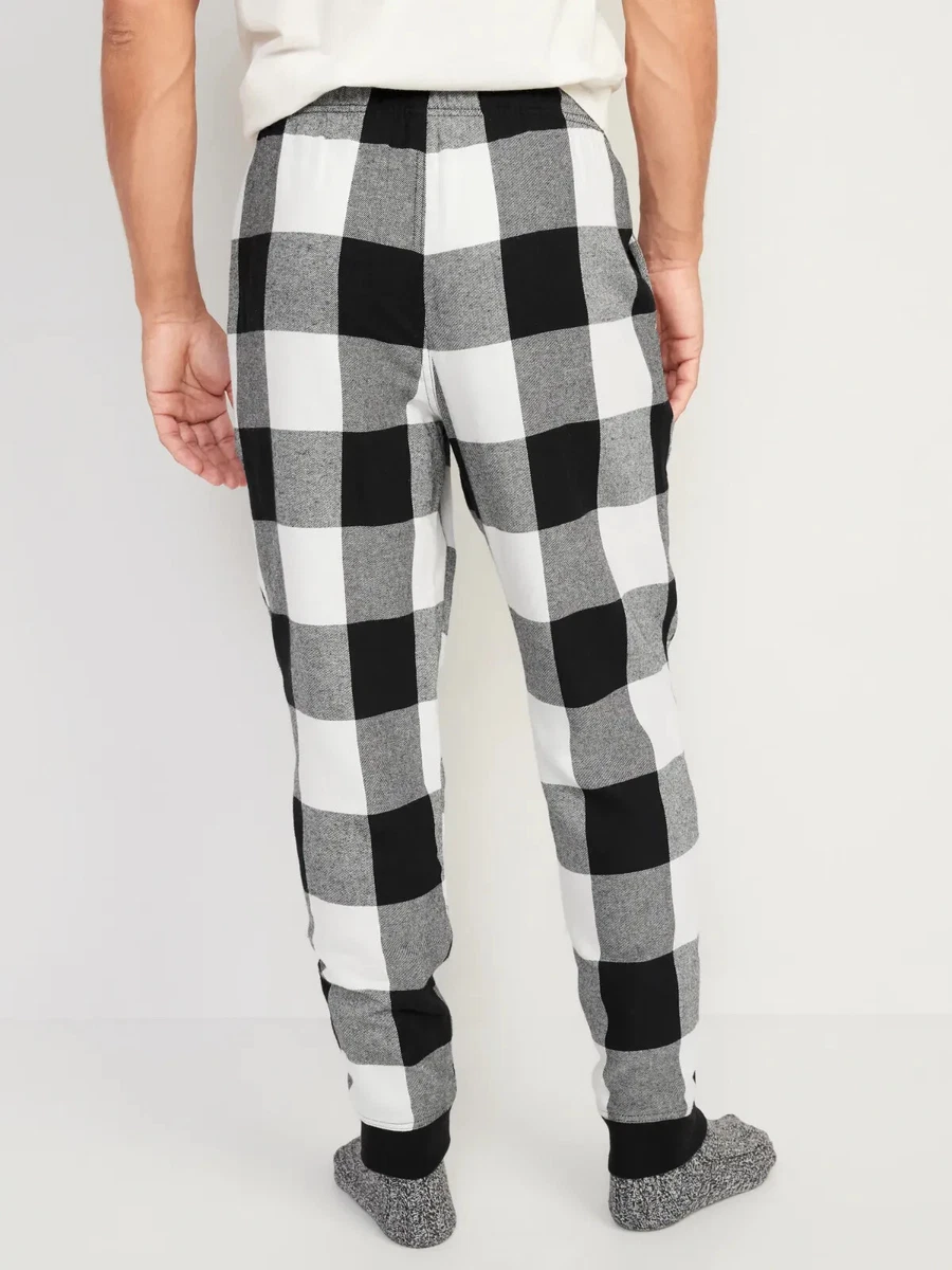Buffalo plaid cheap jogger pants