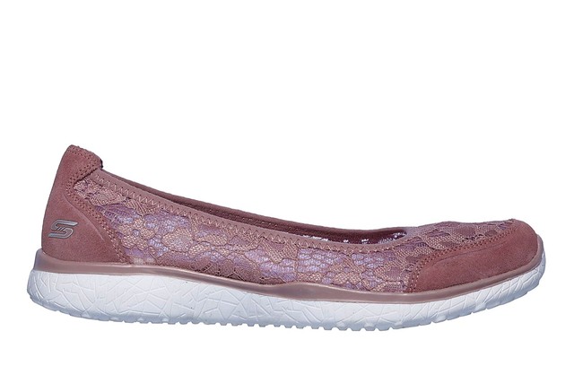 skechers microburst sweet bloom lace ballet pump